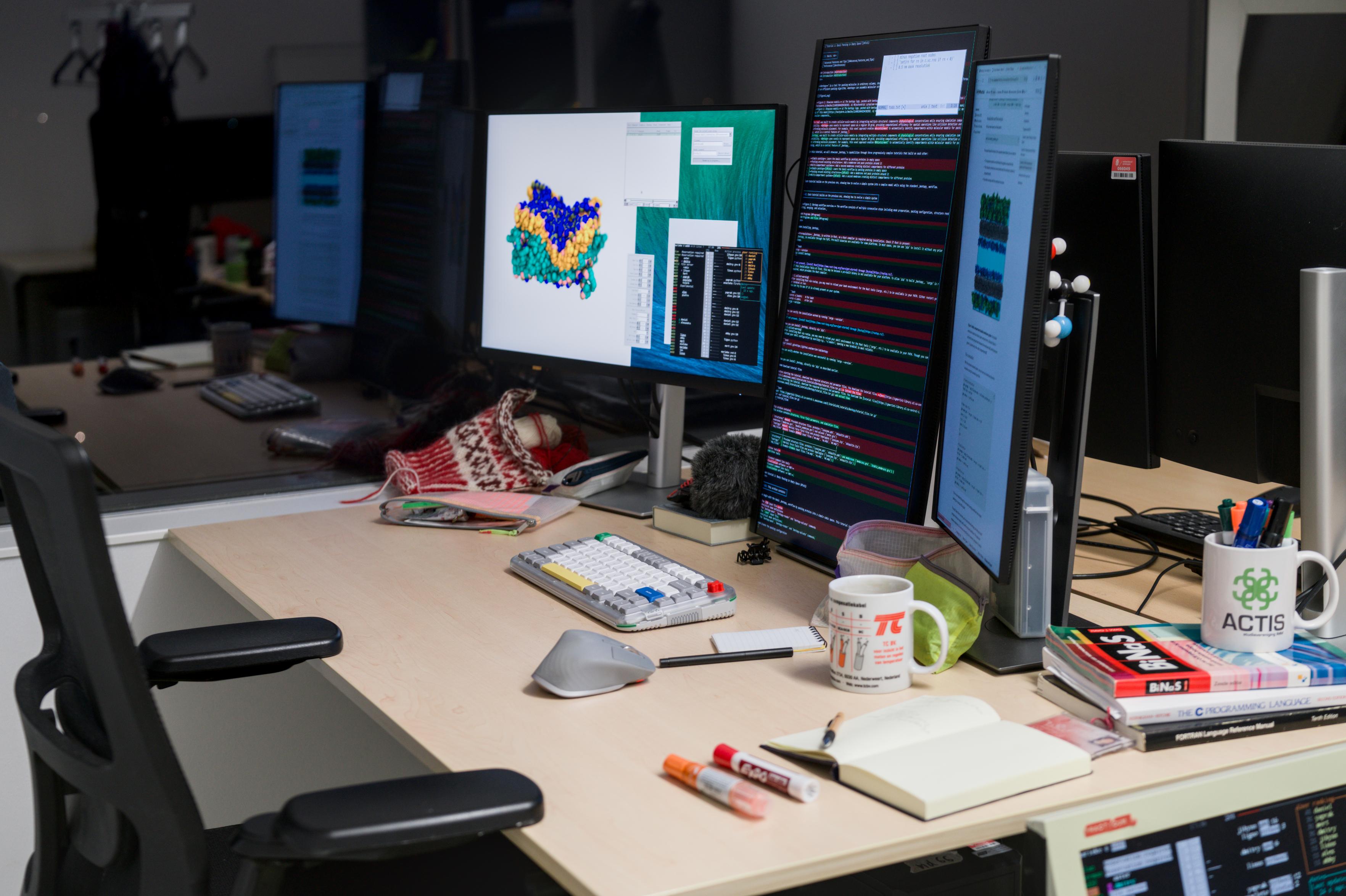 A closer look at my desk.