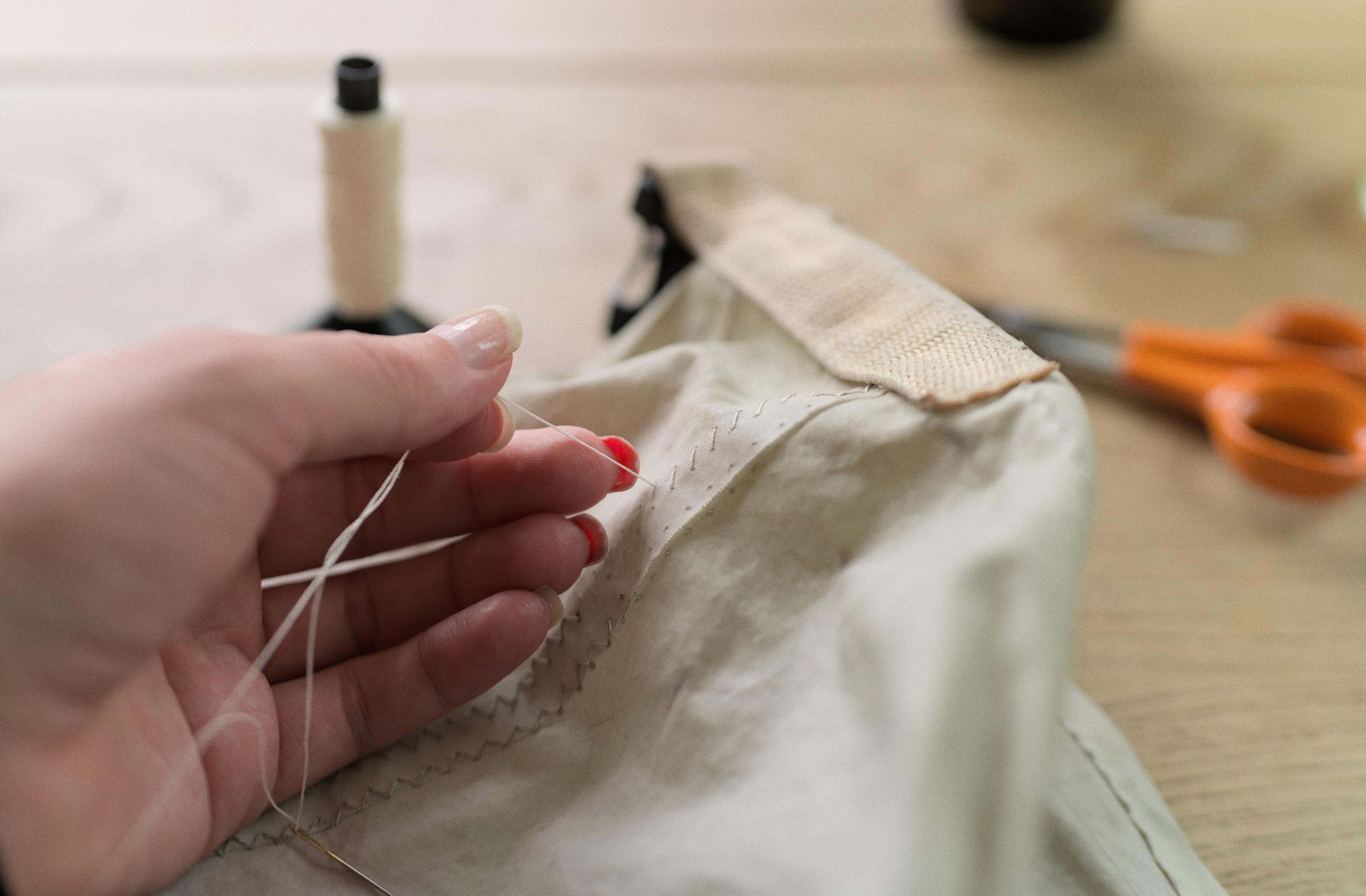 The new stitching.