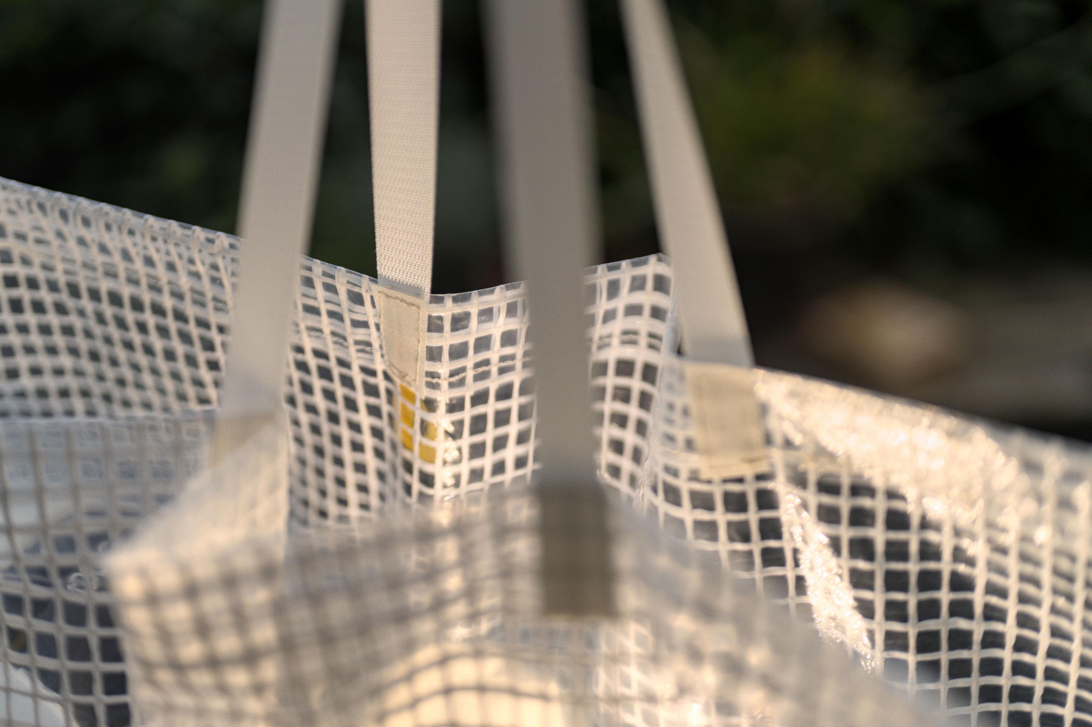 At the inside, the stitching through the webbing
				 is backed by a small piece of a strong fabric.